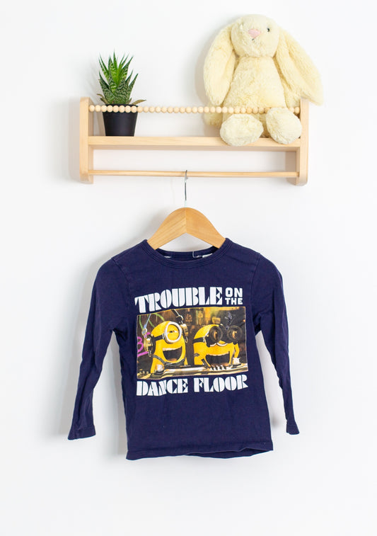 Despicable Me Play Long Sleeve 4T Navy Blue