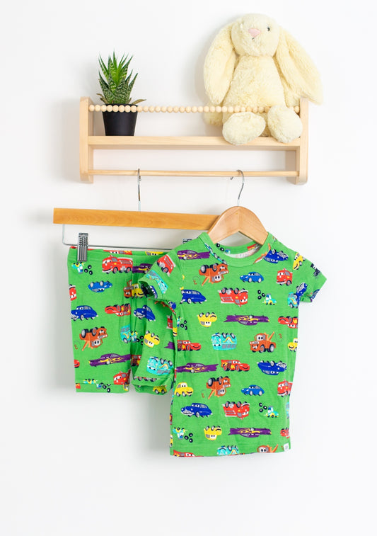 GAP Cars PJs 5T Green
