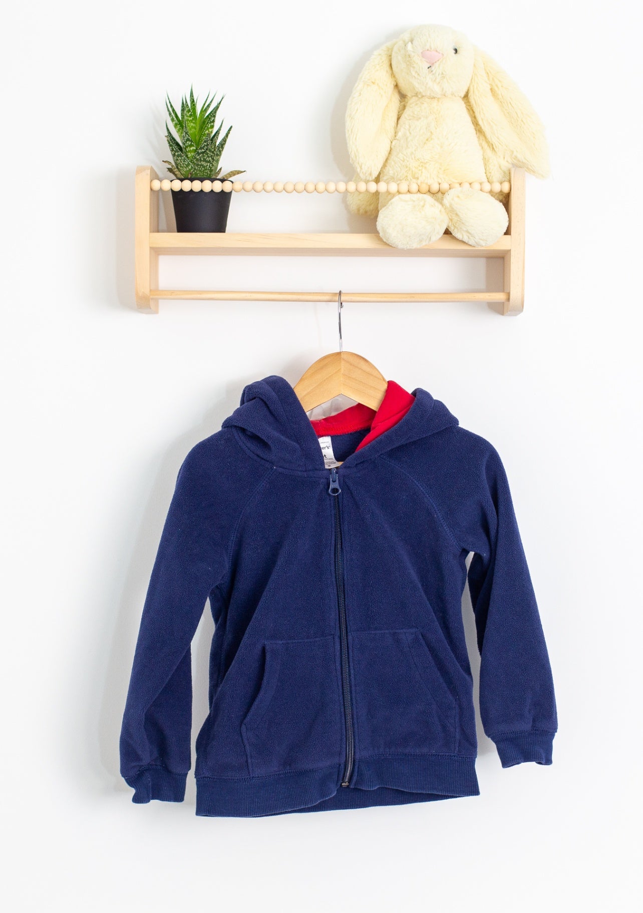 Carters Shark Head Fleece Sweater 4T Navy blue