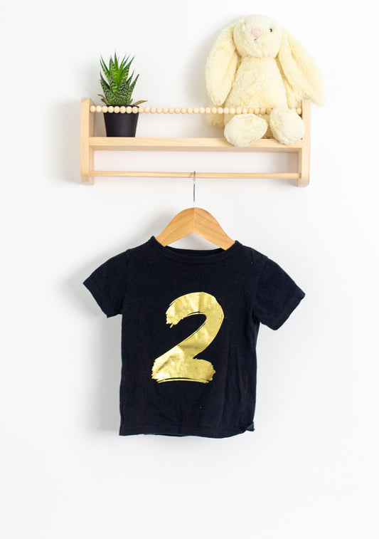 Mini Mioche Birthday T 2T Black