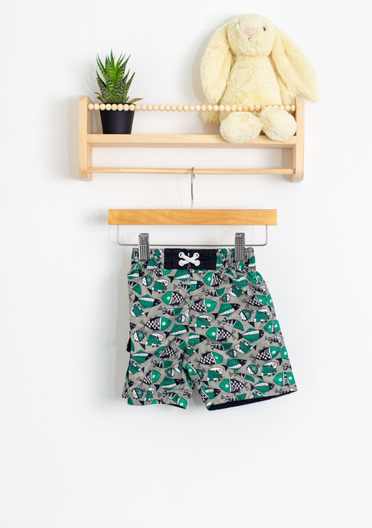 UV Skinz Swim Trunks 2T Gray, Green, Black, White