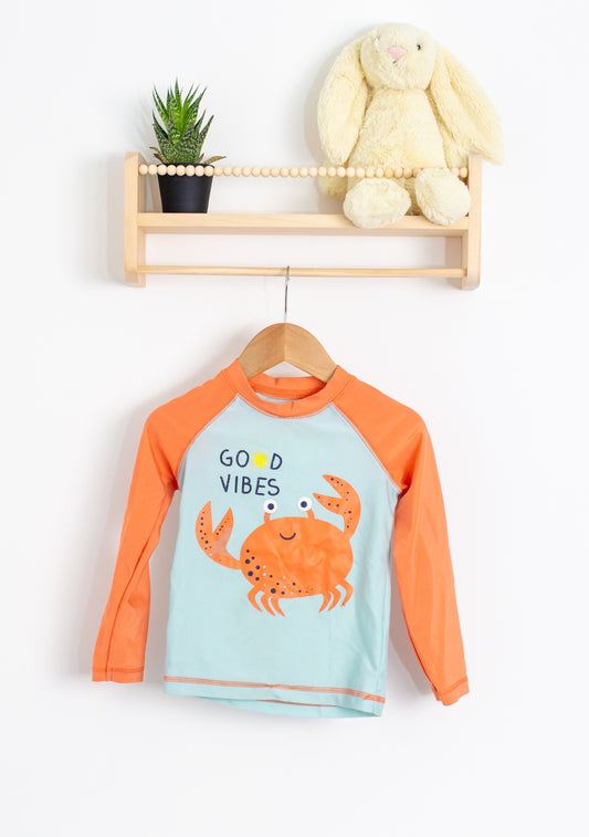 George Rashguard 4T Light blue and orange