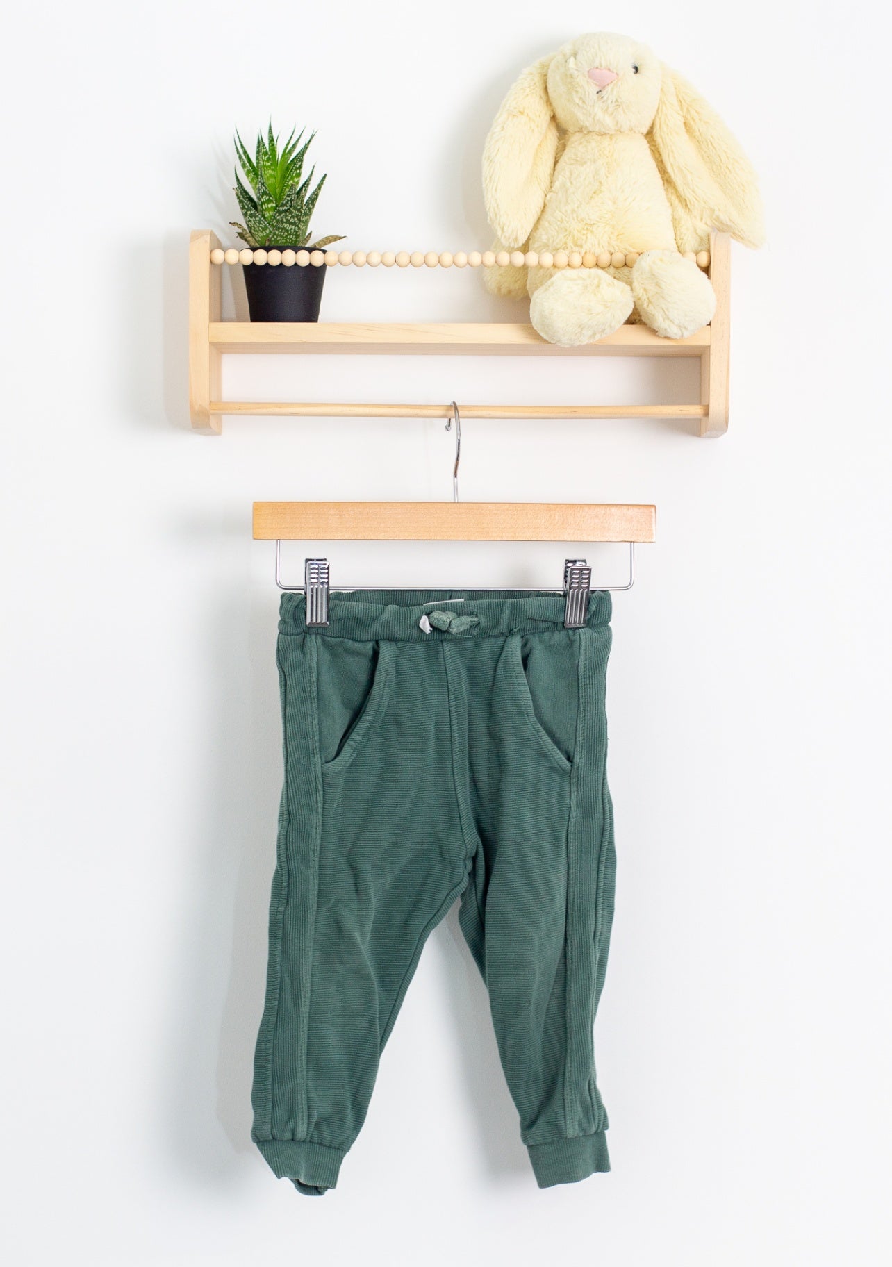 Zara Ribbed Sweats 2T Green