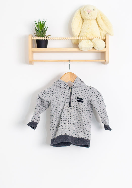 Calvin Klein Baby 12M Gray and Black Hoodie