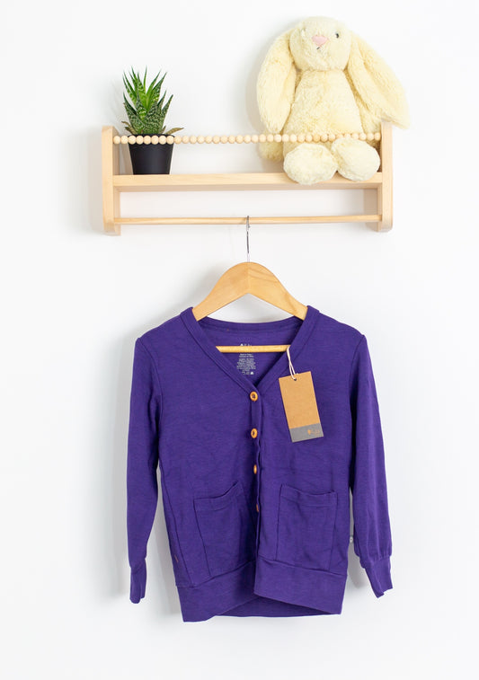 Kyte Baby 4T Purple Cardigan NWT