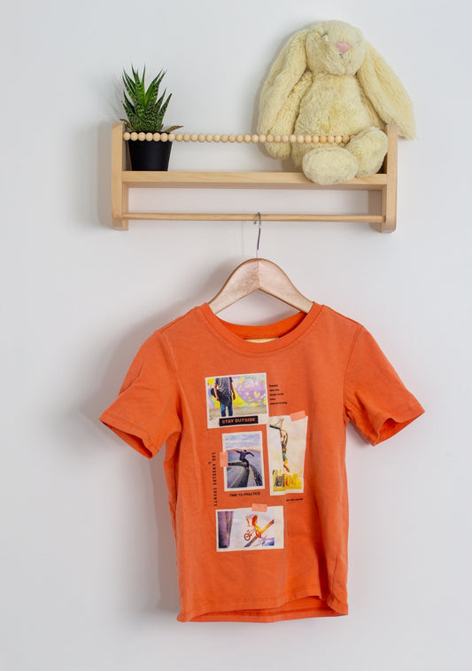 mid 5 Peach orange Tshirt