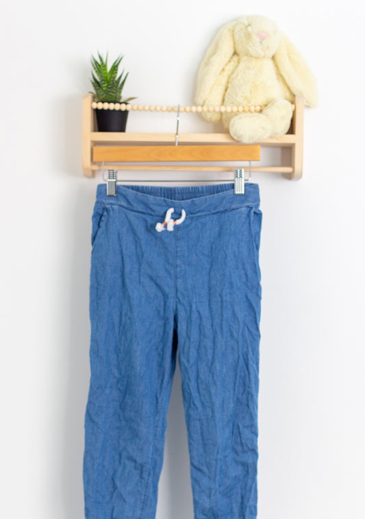 Joe Fresh M Blue Soft Denim Casual Pants