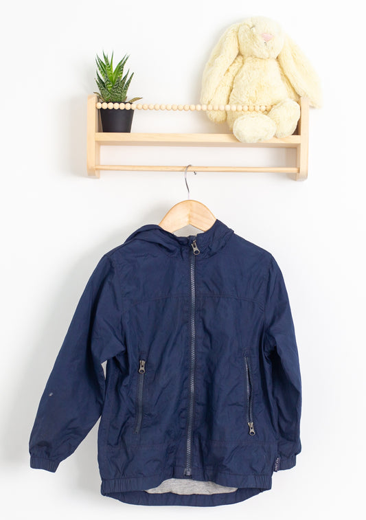 GAP 5 Navy Blue Lined Windbreaker with Hood
