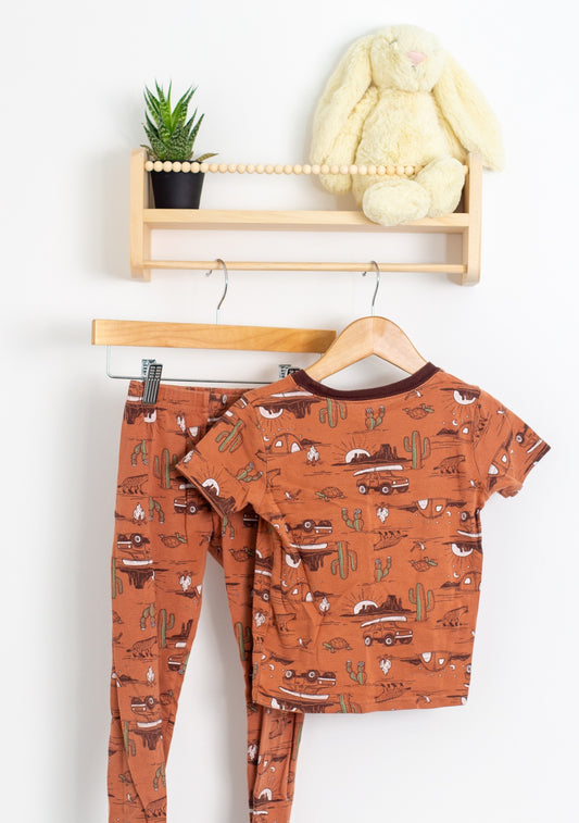 Carters 6 Brown Rust Desert PJs