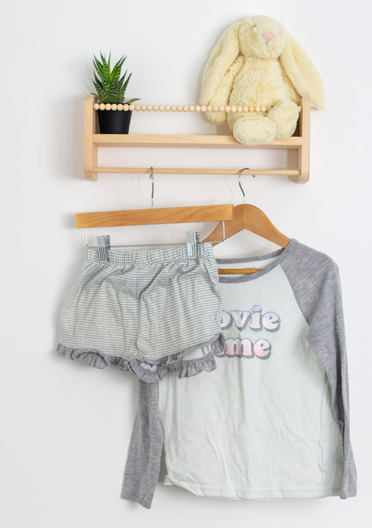 Carters 7 Gray and White PJs