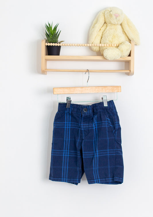 Calvin Klein 5T Dark Blue with Light Blue Pattern Shorts