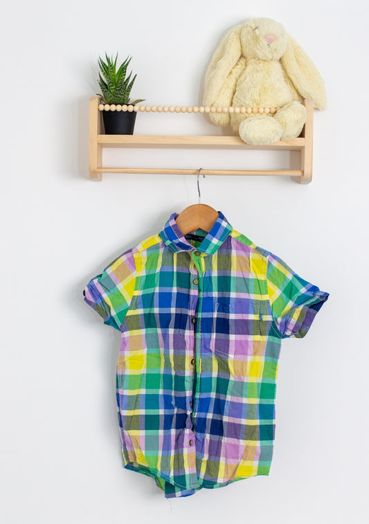 Next 7 Multicolor Button Up Shirt
