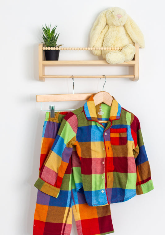 GAP 3 Multi-colored Button Up Pajamas