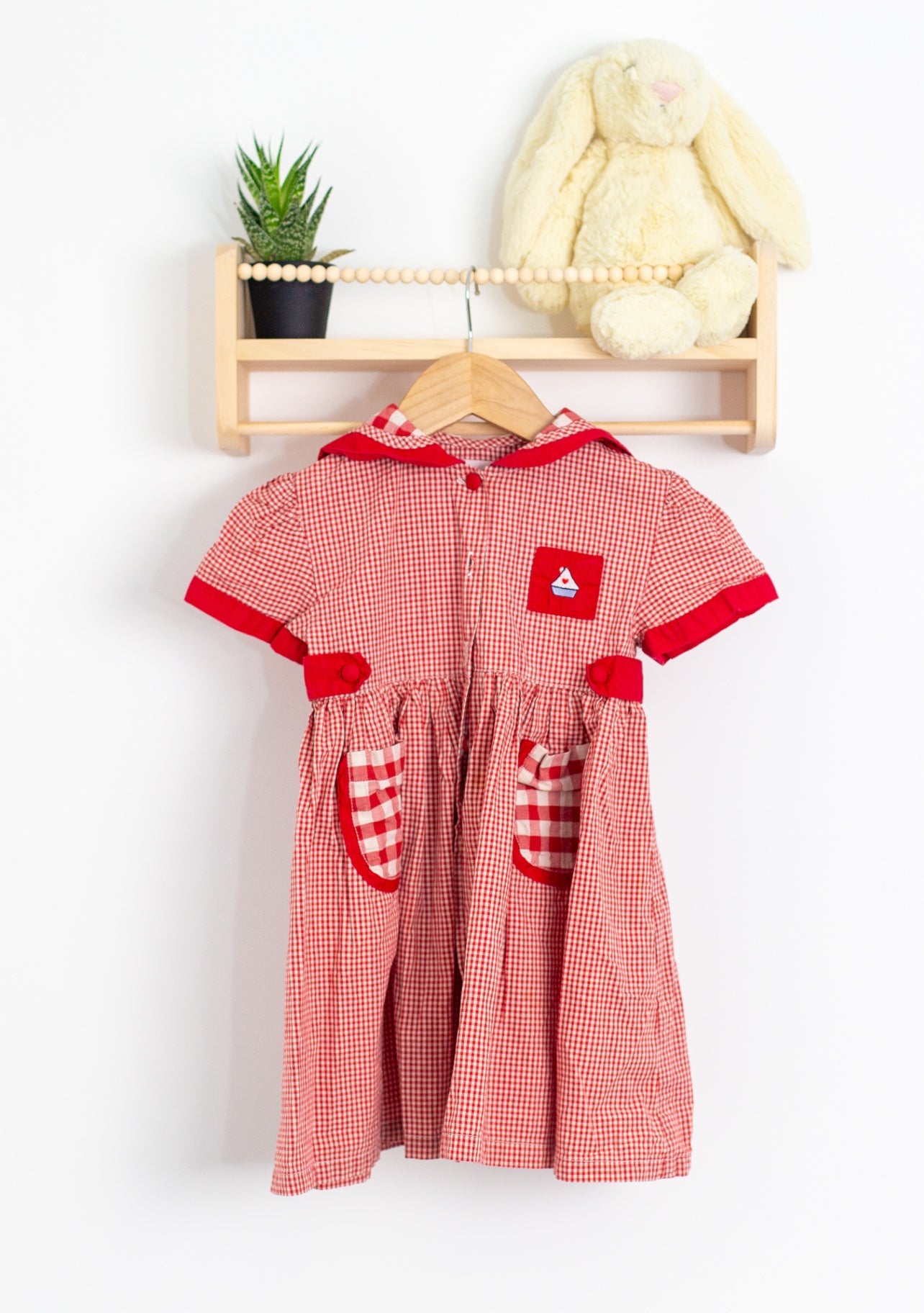 Providence 3T Red and White Gingham Dress