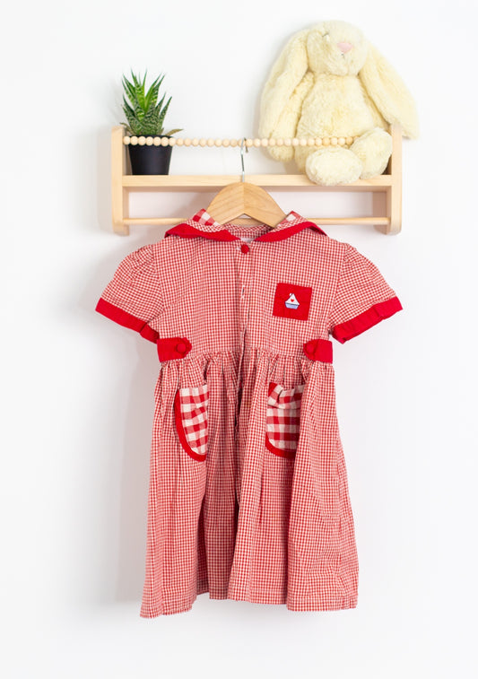 Providence 3T Red and White Gingham Dress