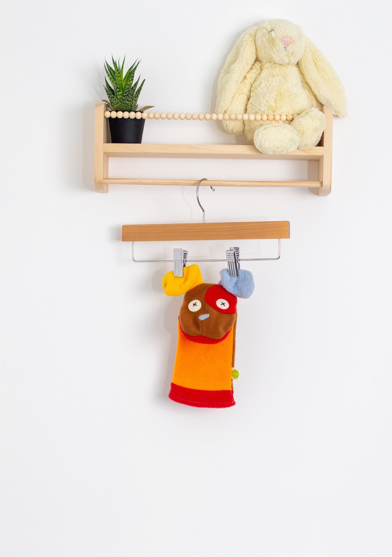 Cate & Levi Multicolor Reclaimed Wool Handpuppet