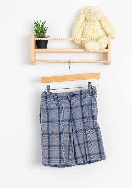 Cherokee 6 Blue and Gray Plaid Shorts