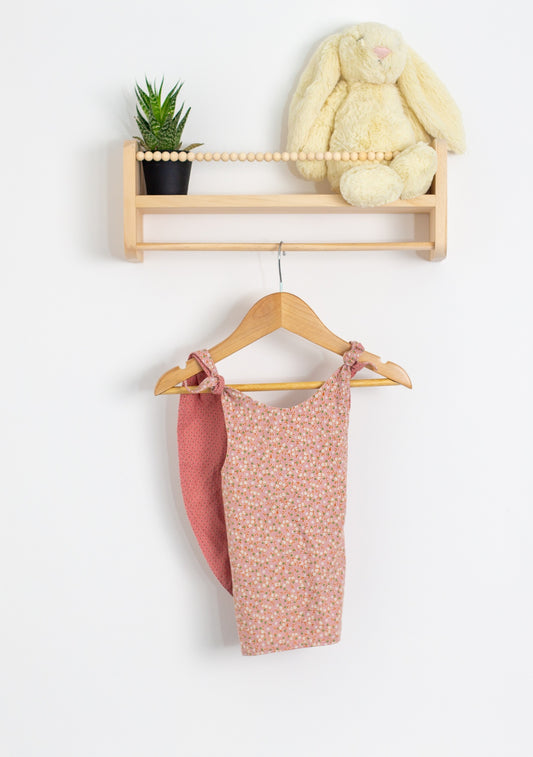 Patouche NS Pink with floral pattern Reversible Smock
