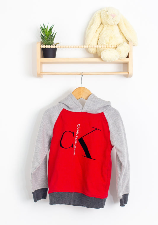 Calvin Klein 5 Red and gray Hoodie