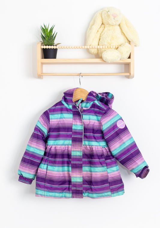 Krickets 2 Purple with blue, pink, and green stripes jacket