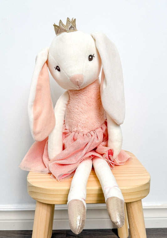 Coco Village Cream and Pink Ballet Bunny