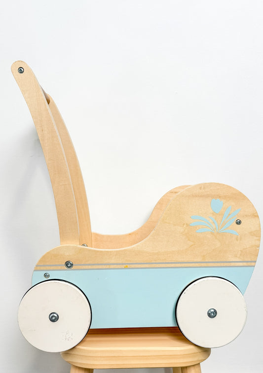 Coco Village Natural wood with light blue and white accents