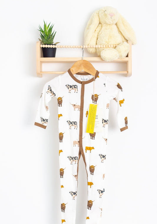 Kyte Baby 6-12M Footie in Moo