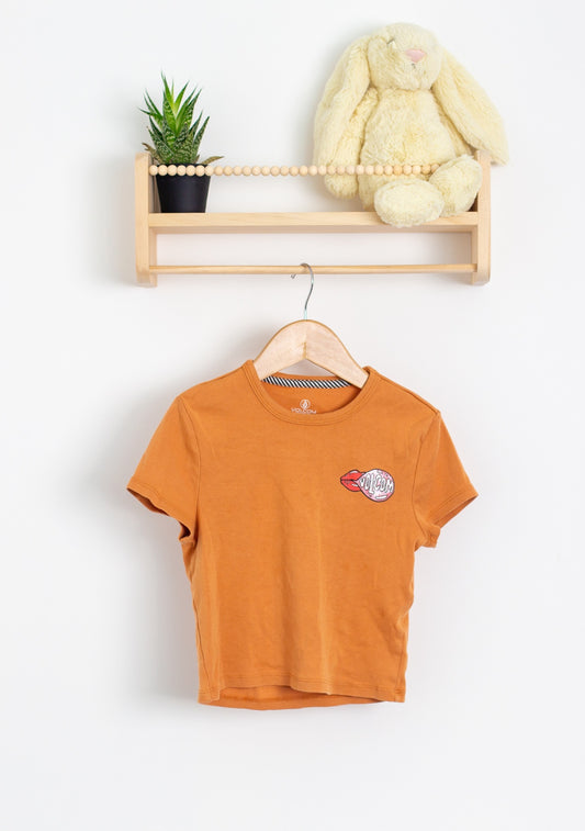 Volcom 7-8 Orange Crop Top