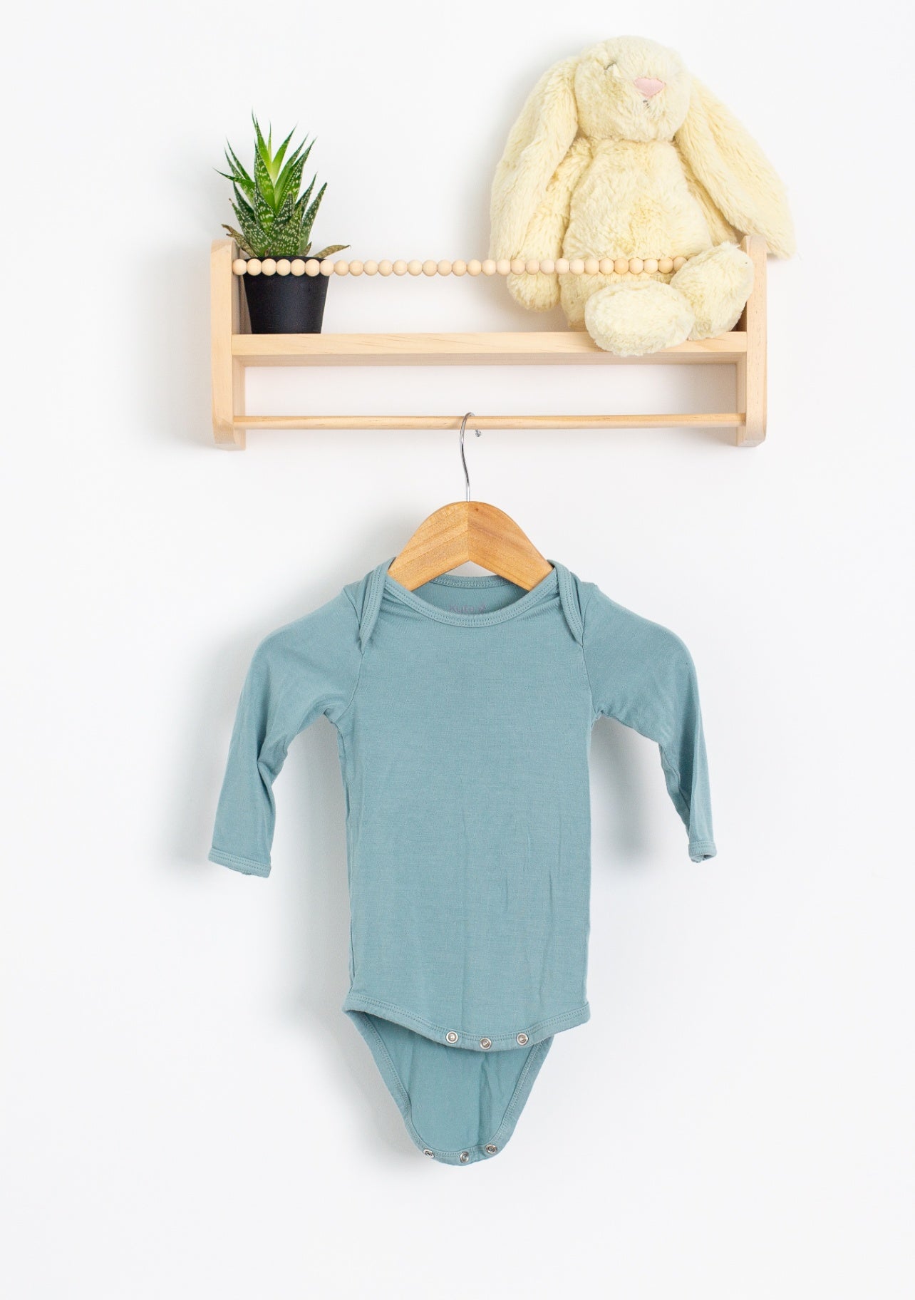 Kyte Baby 3-6M Long Sleeve Bodysuit Dusty Blue 