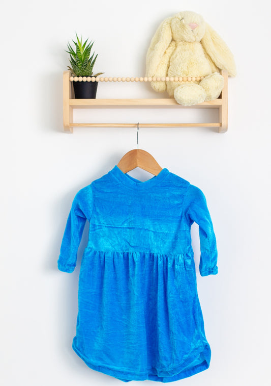 Vi & Jax 2-3Y Blue Velvet Dress