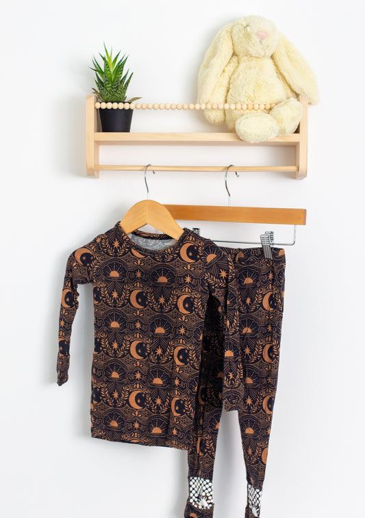 Ploom Baby 2T Black and Tan Pajamas