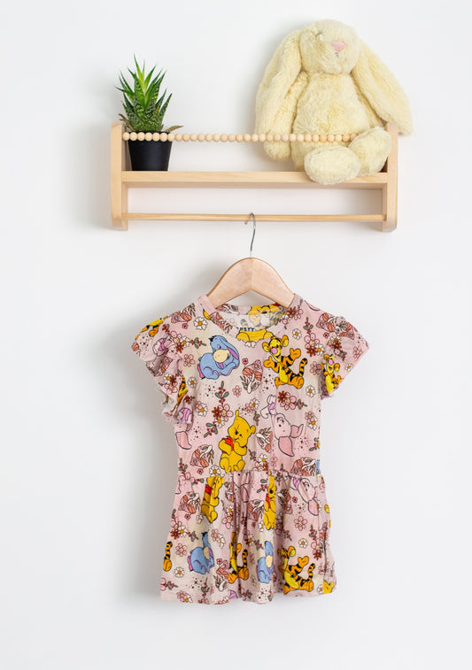 BUSYY Bee 2T Pink Pooh Bear and Friends Dress