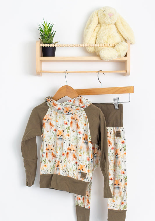 Custom Creations 1-3Y Fox Print Daywear Outfit