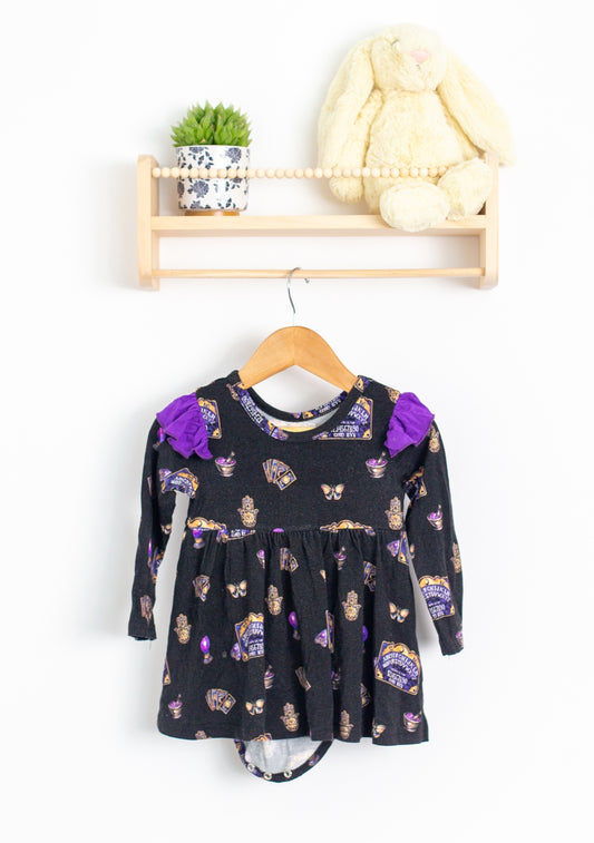 Little Folks and Fables 2T Black Fable Bodysuit Dress