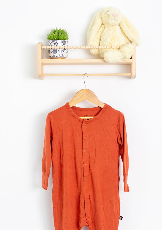 Little Folks and Fables 2-3T Brown Orange Onesie