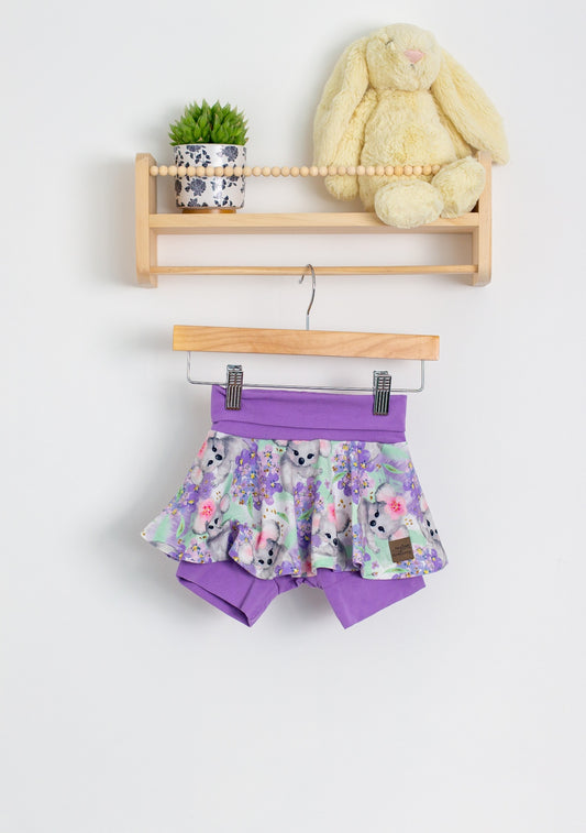 Custom Creations 1-3Y Lavender Koala Skort