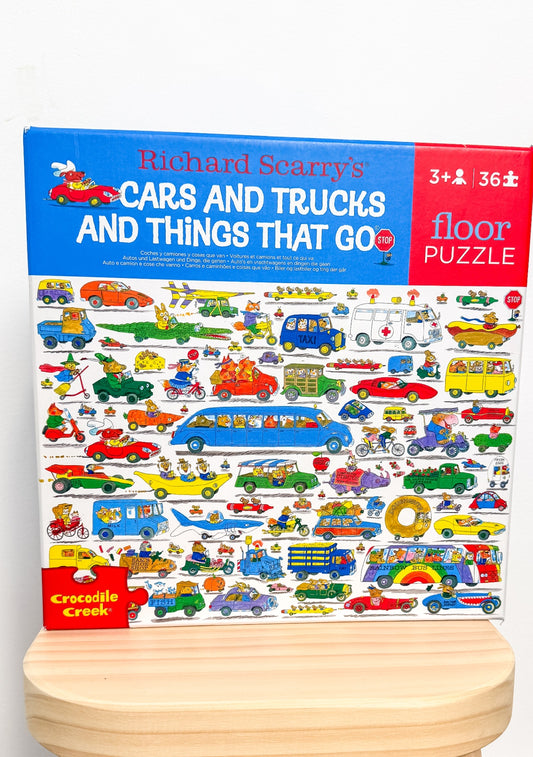 Crocodile Creek Richard Scarry® Cars & Trucks 36-pc Puzzle