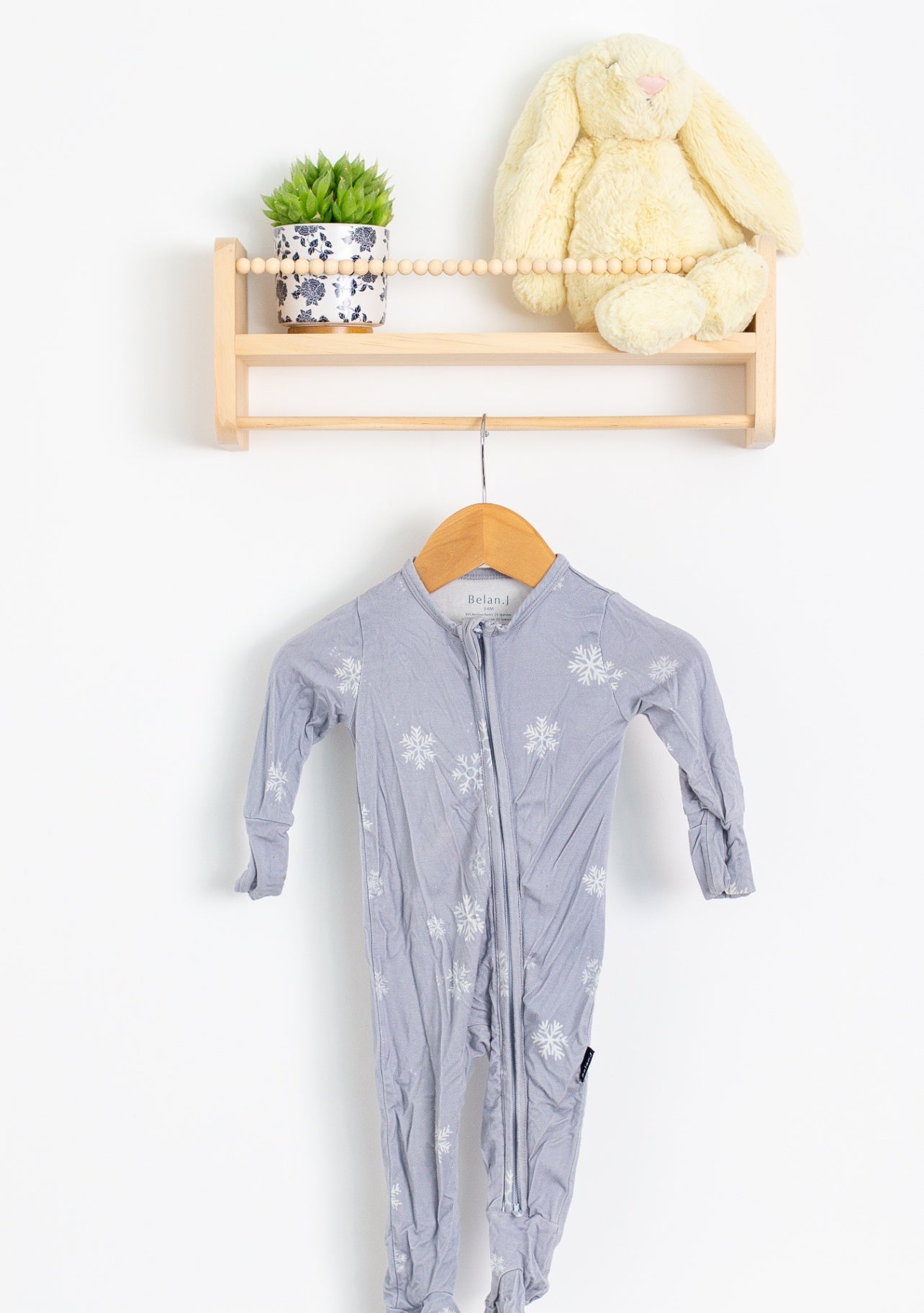 Belan.J 3-6M Snowflakes Onesie