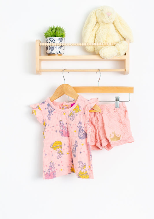 Disney 3T Pink Princess Linen Set
