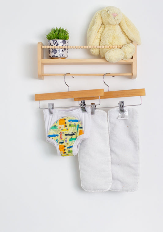 Apple Cheeks Learning Pants LG Multicolor Cloth Pull up with 2 Inserts - Never Used