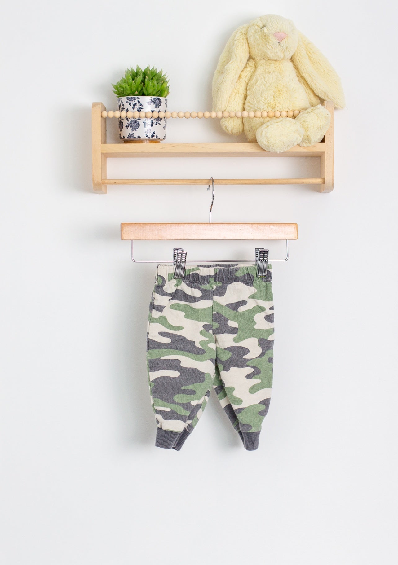 Carters 6M Green, Gray, White Pants