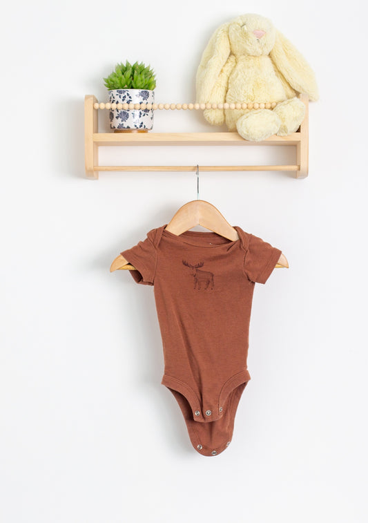 Carters 0-3M Brown Onesie