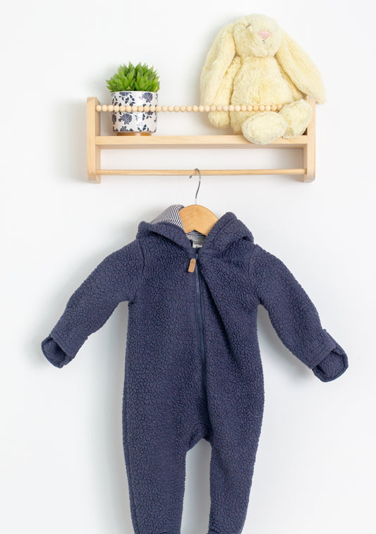 Carters 6M Navy Bear Fleecy