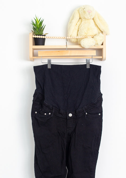 H&M M Black Denim Maternity Pants