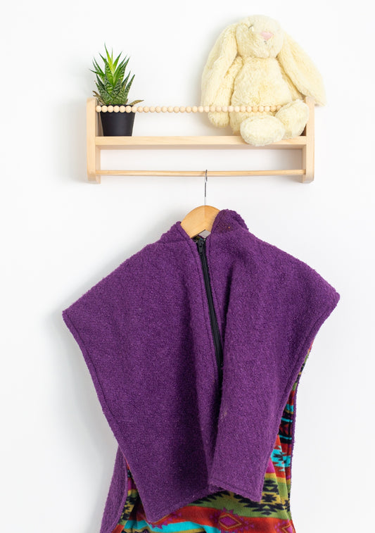 Unbranded Purple Poncho (Fits Approx 4-5)