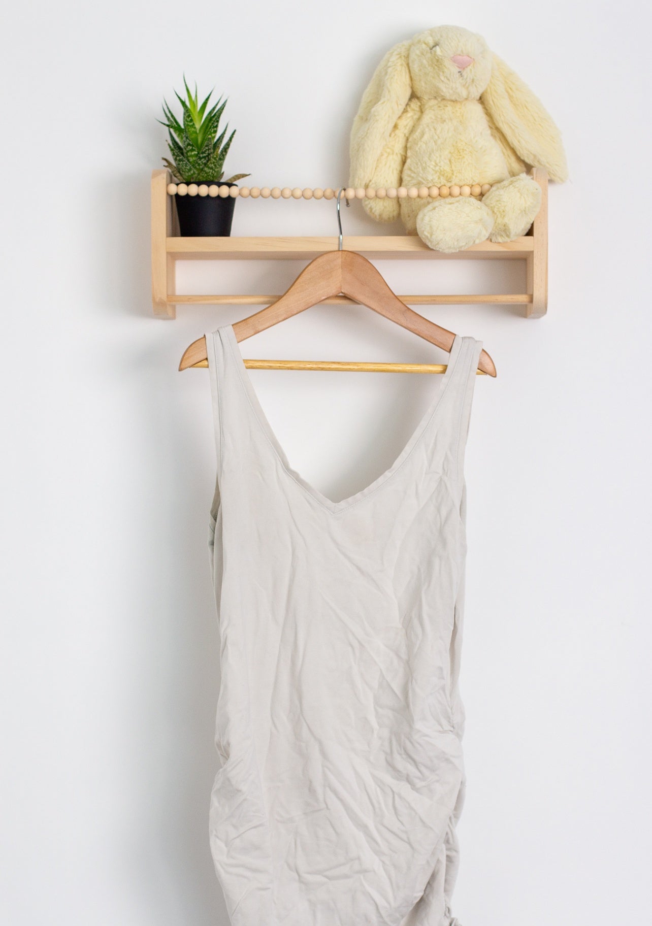 Thyme M White Maternity Tank