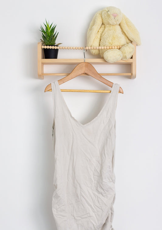 Thyme M White Maternity Tank