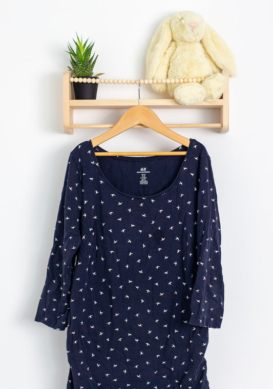 H&M M Navy Maternity Shirt