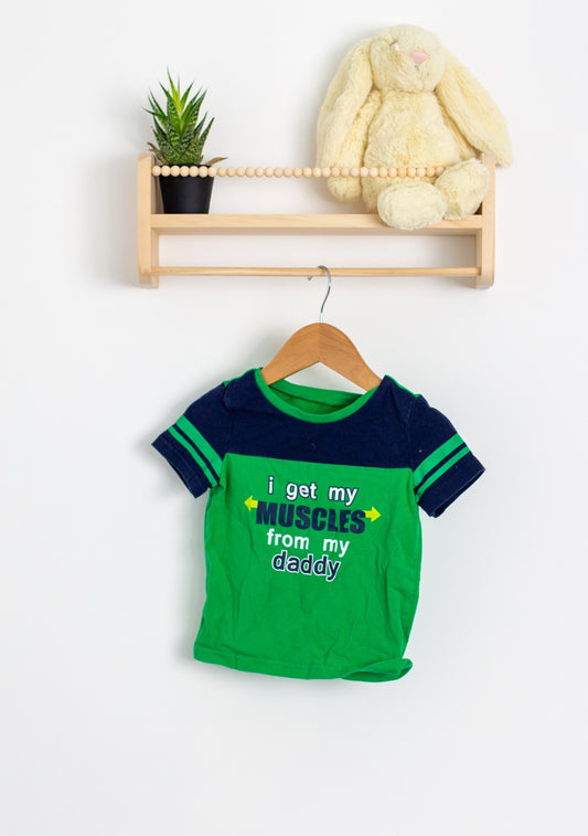 George 18-24M Green and navy blue TShirt