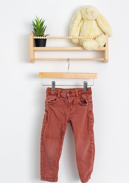 Zara 2-3Y Reddish-brown Jeans Play